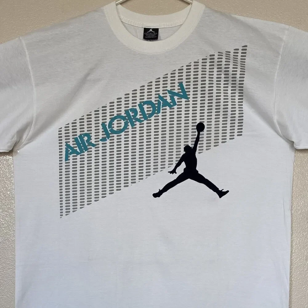 Vintage Air Jordan V 5 XL T-Shirt Felt Jordan Jumpman Logo Nike Michael Jordan